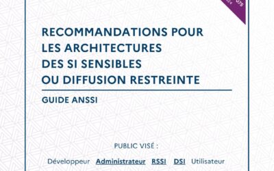 Guide de l’ANSSI pour les architectures des #SI sensibles ou Diffusion Restreinte